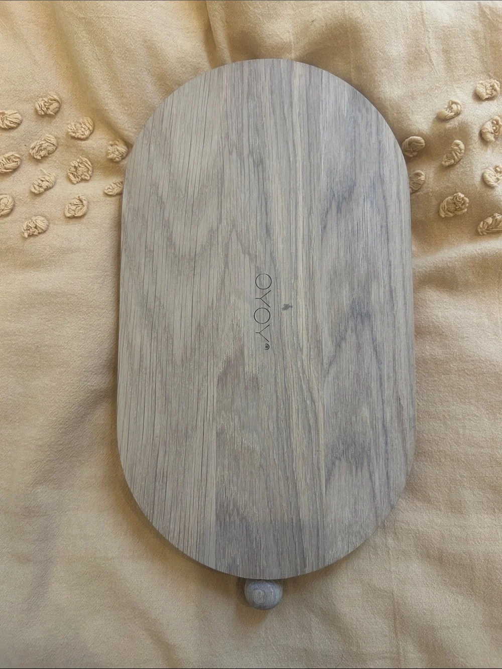 Wooden Oval Tray - Natural Light Brown